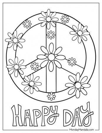 16 Peace Coloring Pages (Free PDF Printables)