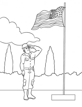 Flag Day Morning Ceremony Coloring Pages - Download & Print Online ...