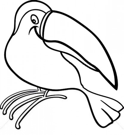 Toucan Outline Coloring Page : Coloring Sun