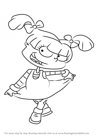 Learn How to Draw Angelica Pickles from Rugrats (Rugrats) Step by Step :  Drawing Tutorials