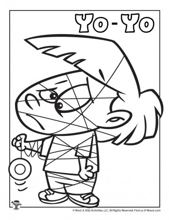 Y is for Yo-Yo Coloring Page | Woo! Jr. Kids Activities