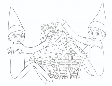 6 Printable Elf on the Shelf Coloring Pages - Freebie Finding Mom