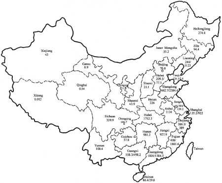 China Map Coloring Page - Free Printable Coloring Pages for Kids