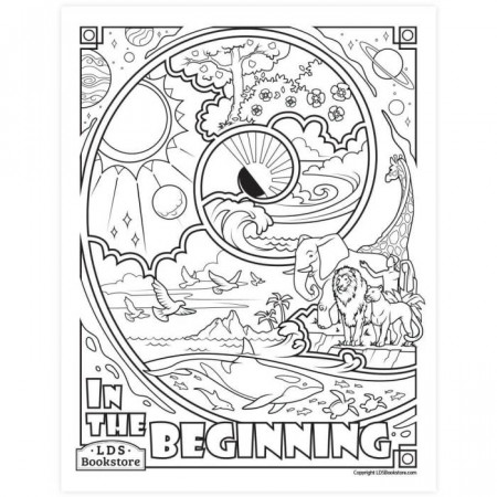 The Creation Coloring Page – Free Printable | Come, Follow Me Old Testament  Lesson 2: January 3–9 “In the Beginning God Created the Heaven and the  Earth” Genesis 1–2; Moses 2–3; Abraham 4–5 | Latter-day Life Hacker