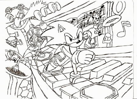 sonic 2 coloring pages - Clip Art Library