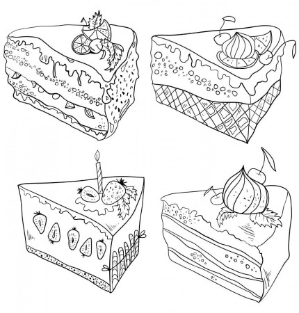 Piece of cake - Coloring pages for you