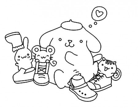 Printable Pompompurin Coloring Page - Free Printable Coloring Pages for Kids