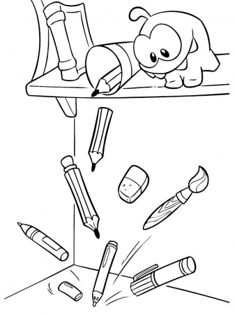 Free Om Nom coloring pages. Download and print Om Nom coloring pages