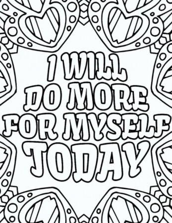 Positive Affirmation Coloring Book All Ages Printable - Etsy | Swear word coloring  book, Words coloring book, Quote coloring pages
