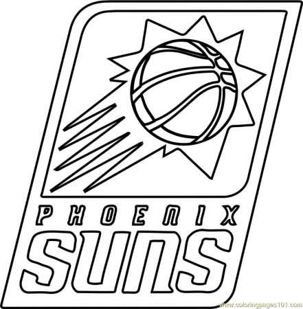 Phoenix Suns Coloring Page for Kids - Free NBA Printable Coloring Pages  Online for Kids - ColoringPages101.com | Coloring Pages for Kids