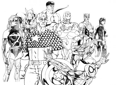 Drawing Marvel Super Heroes #79953 (Superheroes) – Printable coloring pages