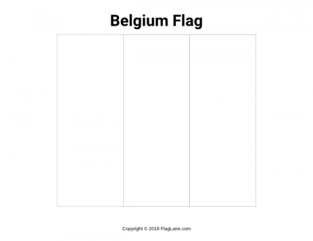 Free Belgium Flag Coloring Page