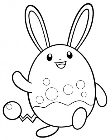 Happy Azumarill Coloring Page - Free ...