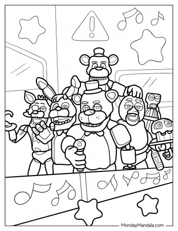 Five Nights At Freddie's Coloring Pages ...