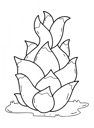 Dragon Fruit Coloring Pages Printable ...