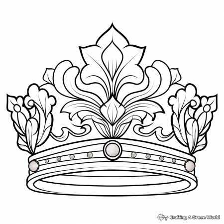 Crown Coloring Pages - Free & Printable!