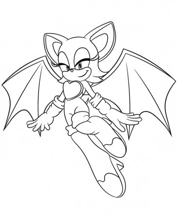 Bat Rouge coloring page Sonic ...