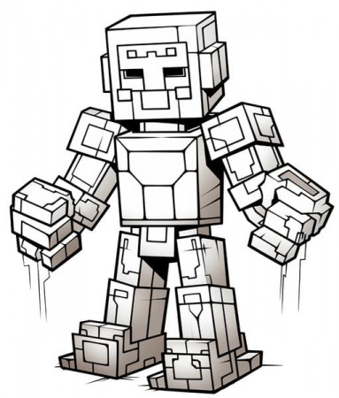 Iron Golem coloring pages