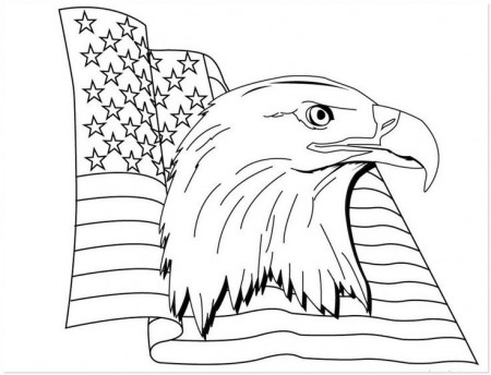 American Eagle Coloring Page | 17 Best images about Coloring Pages on  Pinterest | Bible … | American flag coloring page, American flag pictures, Flag  coloring pages