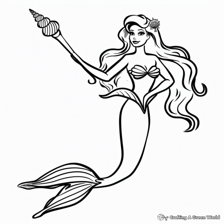 Barbie Mermaid Coloring Pages - Free ...