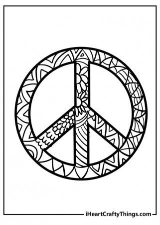 Peace Coloring Pages (100% Free Printables)