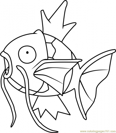 Magikarp Pokemon Coloring Page for Kids - Free Pokemon Printable Coloring  Pages Online for Kids - ColoringPages101.com | Coloring Pages for Kids