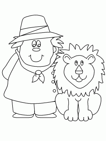 lion and the mouse friends coloring - Clip Art Library