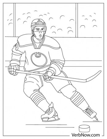 Free HOCKEY Coloring Pages & Book for Download (Printable PDF) - VerbNow
