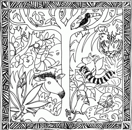 rainforest printable kids coloring sheets - Clip Art Library