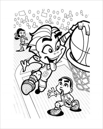 30 Free Printable Basketball Coloring Pages