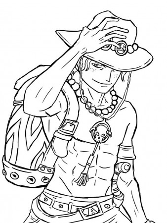Portgas D. Ace 6 Coloring Page - Anime Coloring Pages