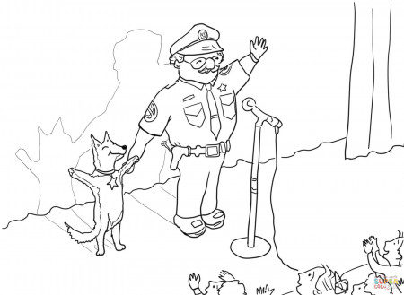 Officer Buckle and Gloria Taking a Bow coloring page | Free Printable Coloring  Pages