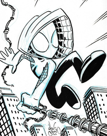 Spider-Gwen (Gwen Stacy Spider-Woman), in Kimberly Smith's Sketches Comic  Art Gallery Room