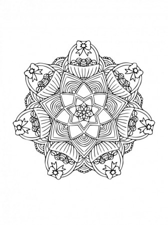 FREE Printable Adult Coloring Pages - Easter Mandalas to color