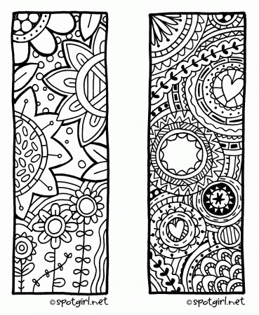 Bookmarks Coloring Pages