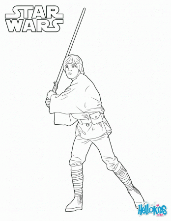 STAR WARS coloring pages - Luke Skywalker