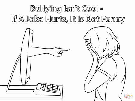 Bullying coloring page | Free Printable Coloring Pages