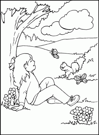 God made everything! - Coloring Page
