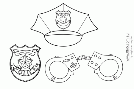 Police Officer - Coloring Pages for Kids and for Adults