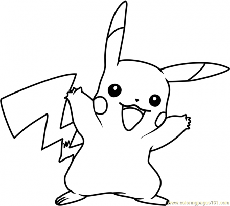 Pikachu Pokemon Coloring Page - Free Pokémon Coloring Pages :  ColoringPages101.com