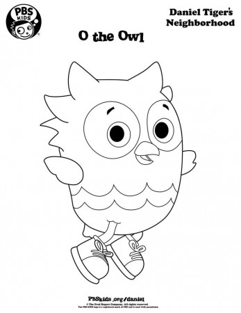 O the Owl coloring page! #danieltiger #wqed #pbskids | Daniel ...