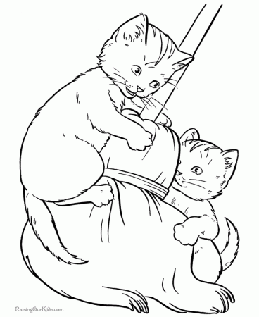 Cats Animals Coloring Pages - Coloring Pages For All Ages