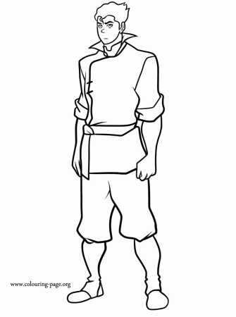 The Legend of Korra - Bolin coloring page