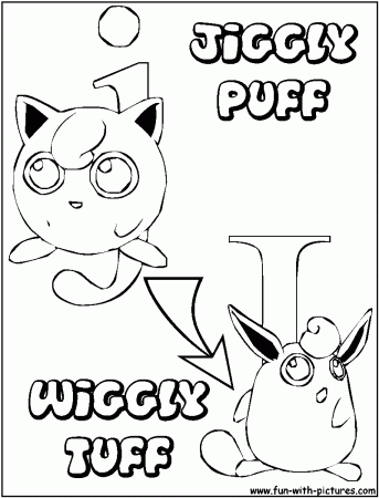 J Jigglypuff Wigglytuff Coloring Page