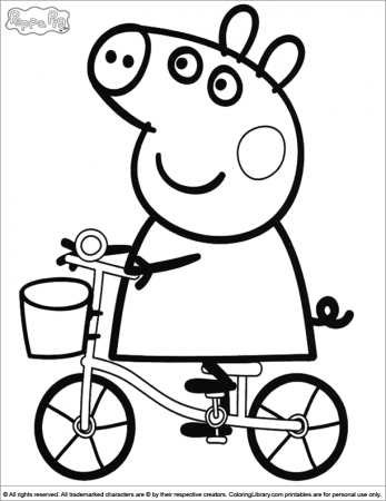 Peppa Pig Coloring Pages to print #2436 Peppa Pig Coloring Pages ...