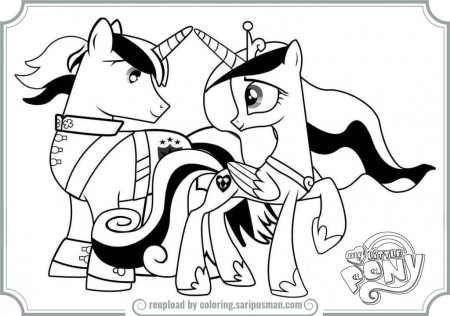 My Little Pony Coloring Pages Princess Cadence Wedding | Printable ...