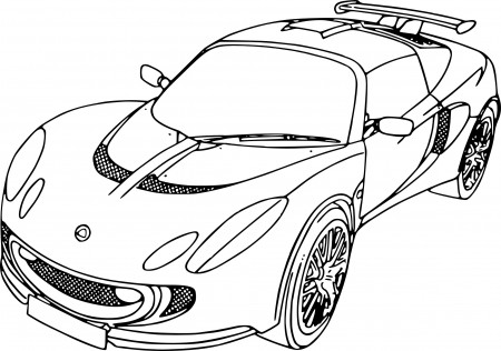 Coloring Pages Beautiful car Print Free