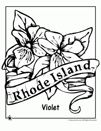 Rhode Island State Flower Coloring Page | Woo! Jr. Kids Activities | Flower coloring  pages, Coloring pages, Bird coloring pages
