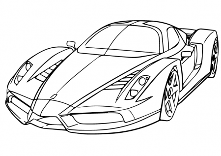Ferrari Sports Coloring Pages - Racing Car Coloring Pages - Coloring Pages  For Kids And Adults
