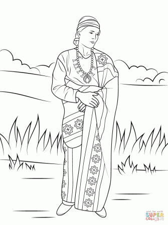 Navajo Indian coloring page | Free Printable Coloring Pages